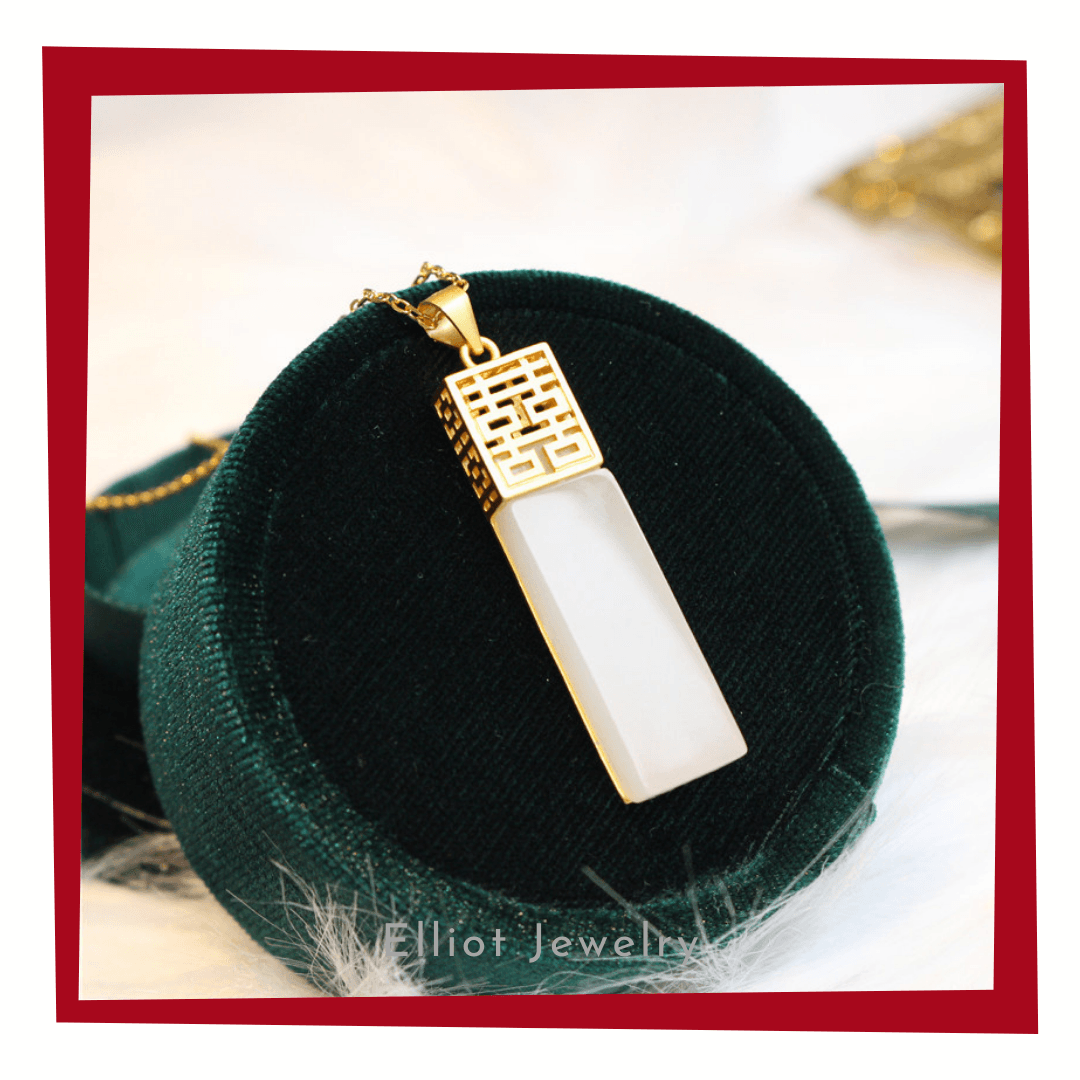 Jade Silver Pendant | No.9001 | Elliot Jewelry