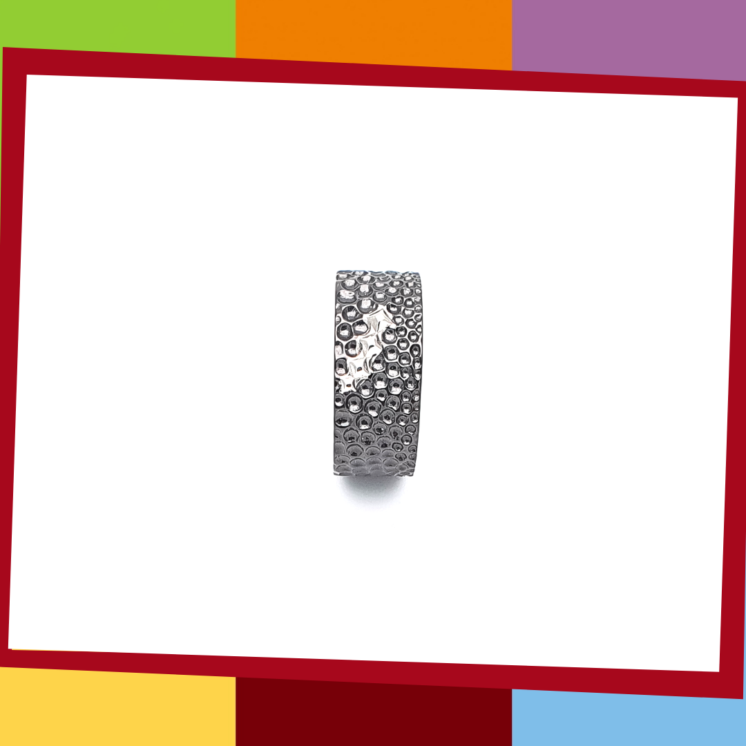 Manta Bold Ring | Elliot Jewelry  925 Silver coated with Black and White Gold