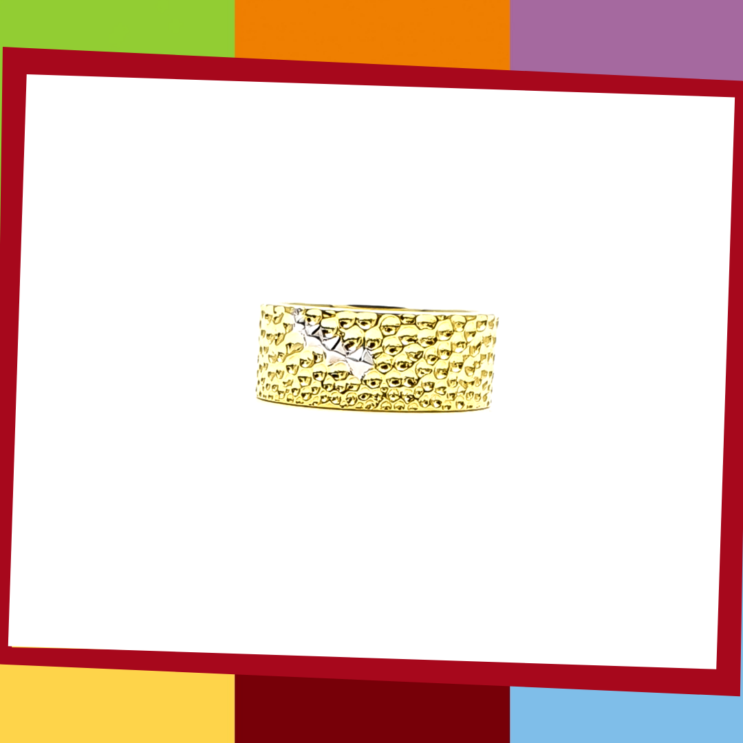 The Manta Silver Collection, BOLD Ring.   Manta Bold Ring | Elliot Jewelry  925 Silver coated with Yellow and White Gold