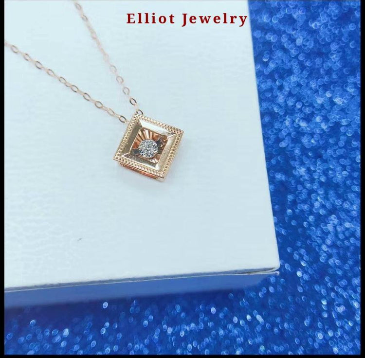 Diamond Pendent in 18K Gold | Elliot Jewelry