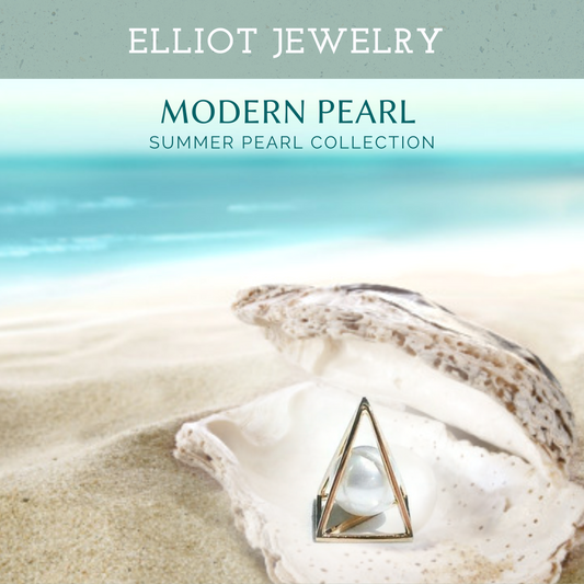 Pyramid Pearl Pendent | Elliot Jewelry