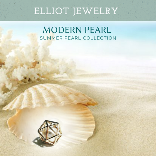 Hexagon Pearl Pendent | Elliot Jewelry
