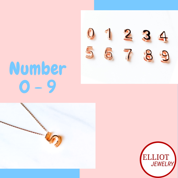 Number Pendant | Elliot Jewelry