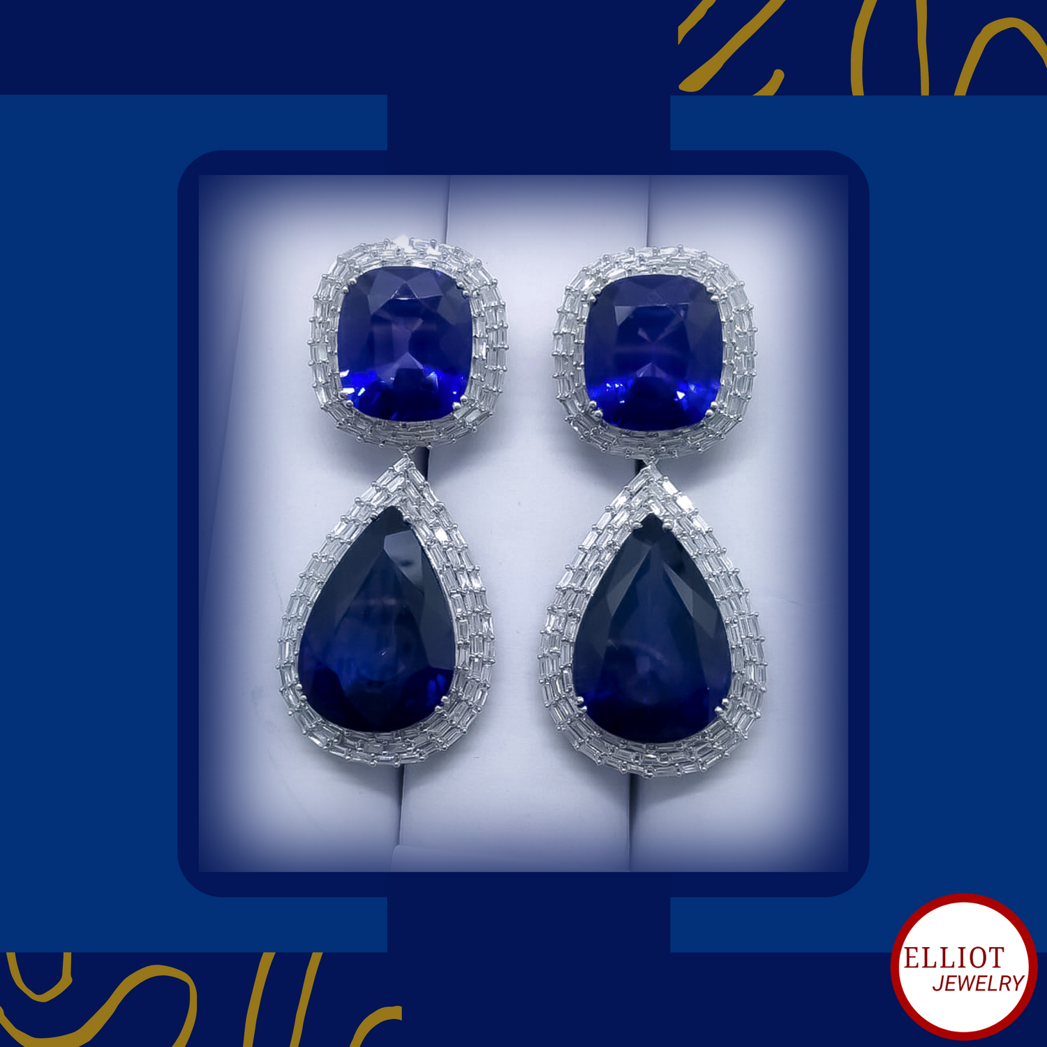 Earring | Blue Sapphire | Elliot Jewelry