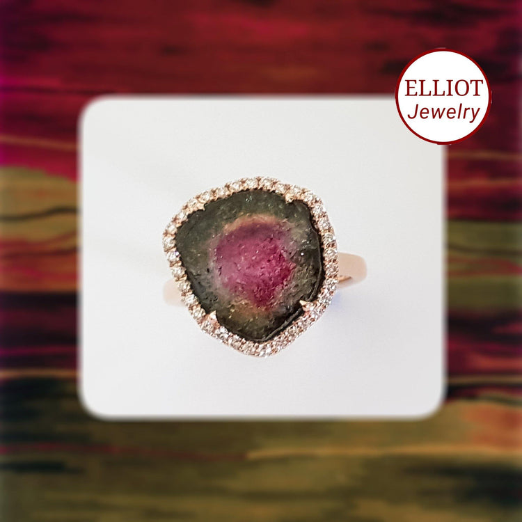 Watermelon Tourmaline Ring | Elliot Jewelry | Elliot Jewelry