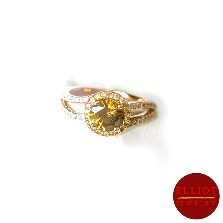 Ring | Golden Demantoid | Elliot Jewelry