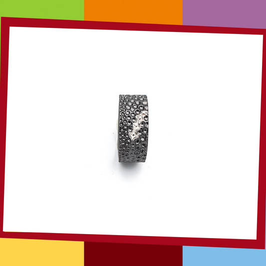 Manta Bold Ring | Elliot Jewelry  925 Silver coated with Black and White Gold