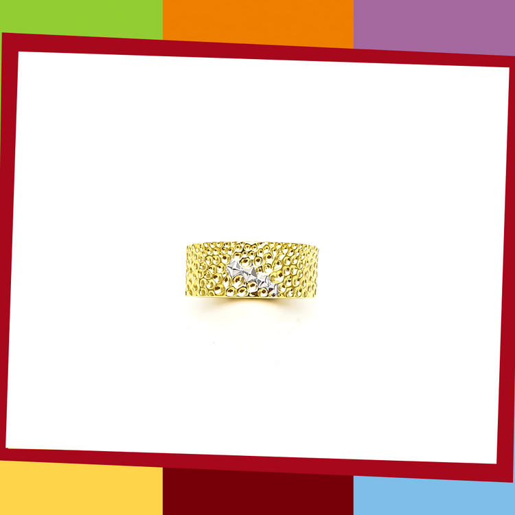 The Manta Silver Collection, BOLD Ring.   Manta Bold Ring | Elliot Jewelry  925 Silver coated with Yellow and White Gold