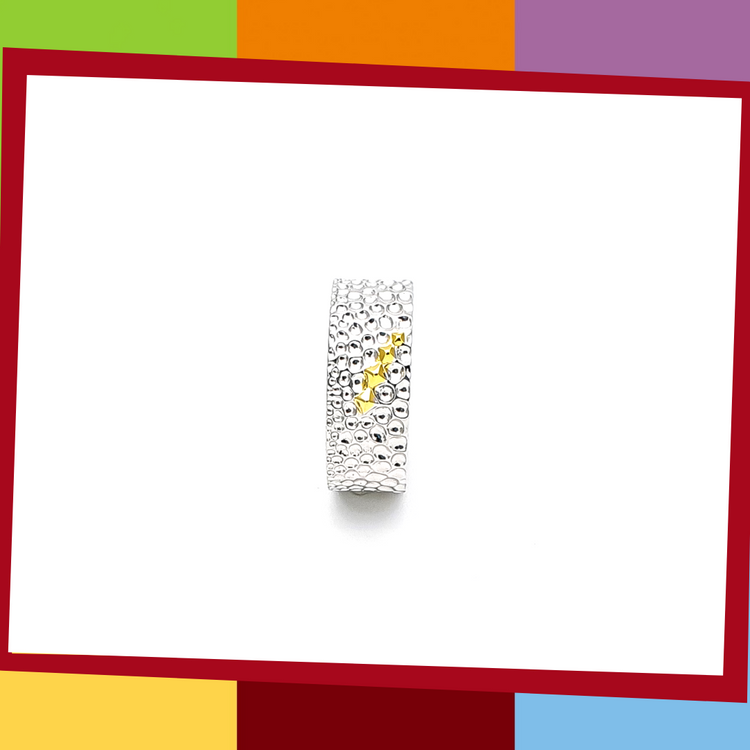 The Manta Silver Collection, BOLD Ring.   Manta Bold Ring | Elliot Jewelry  925 Silver coated with White and Yellow Gold
