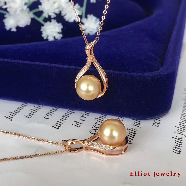 Pearl Pendent with Diamond | Elliot Jewelry