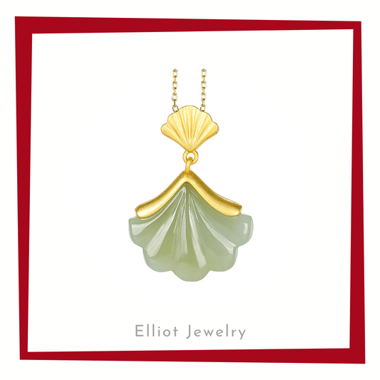 Jade Silver Pendant | No.9203 | Elliot Jewelry