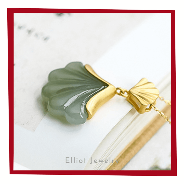 Jade Silver Pendant | No.9203 | Elliot Jewelry