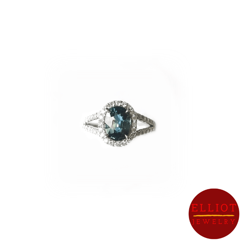 Teal Sapphire Ring | Elliot Jewelry